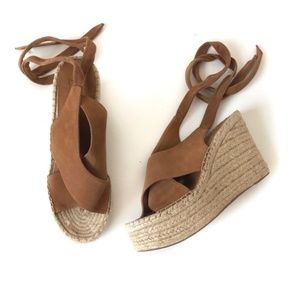Marc Fisher Andira Espadrille Ankle wrap Wedge